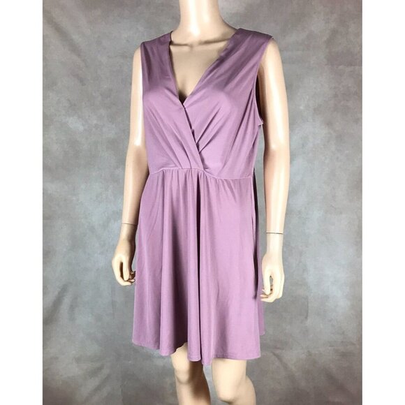 BCBG Pink Surplice Mini Dress NWT Large - Picture 8 of 11